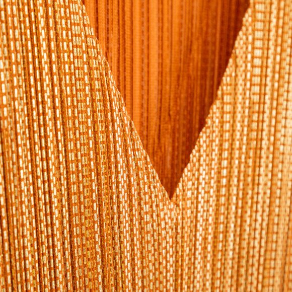 SOLD Issey Miyake Archival Pleated Metallic Dress - Picture 4 of 7